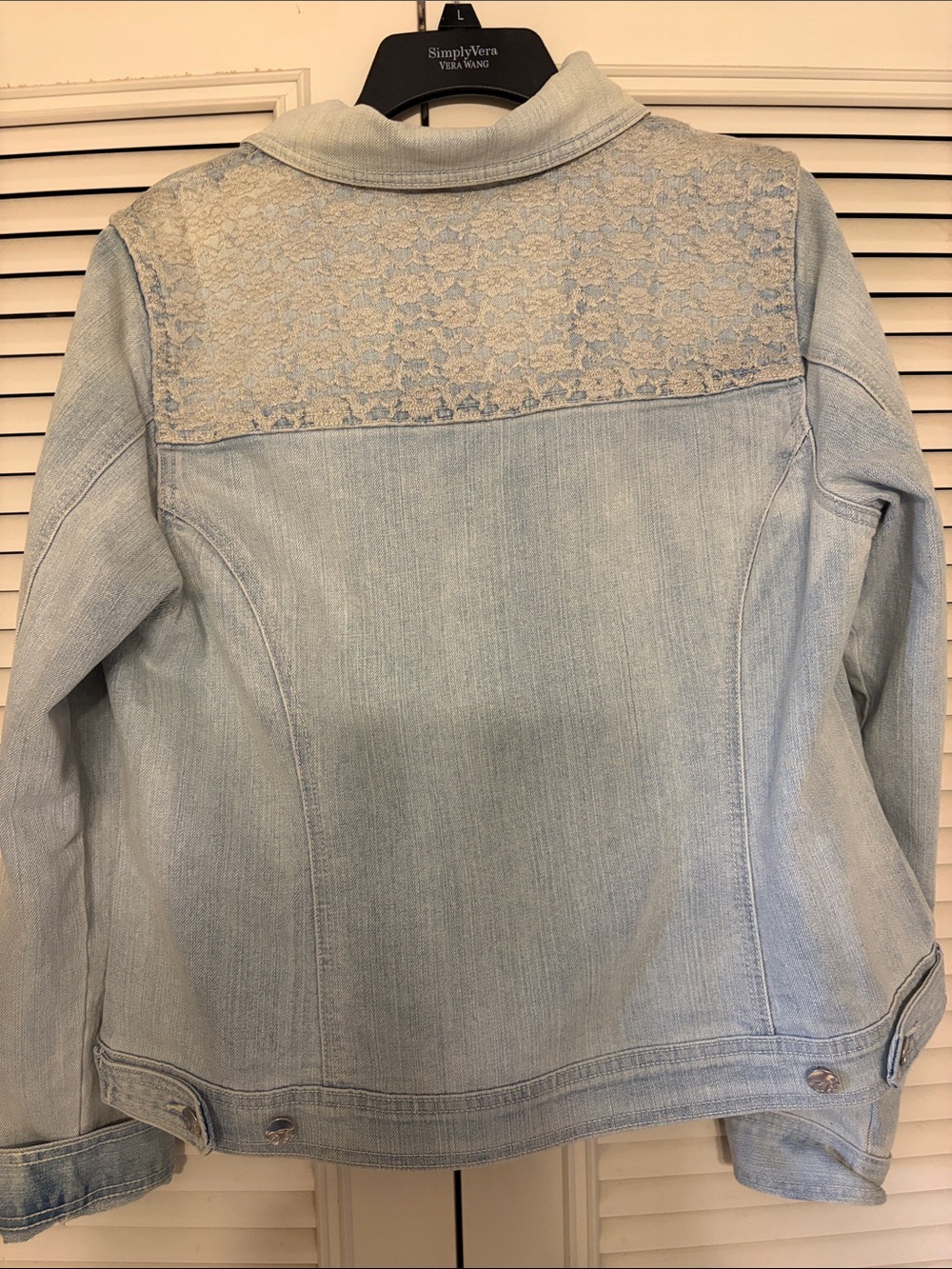 CODE BLEU Denim Jacket with Embroidery Detail